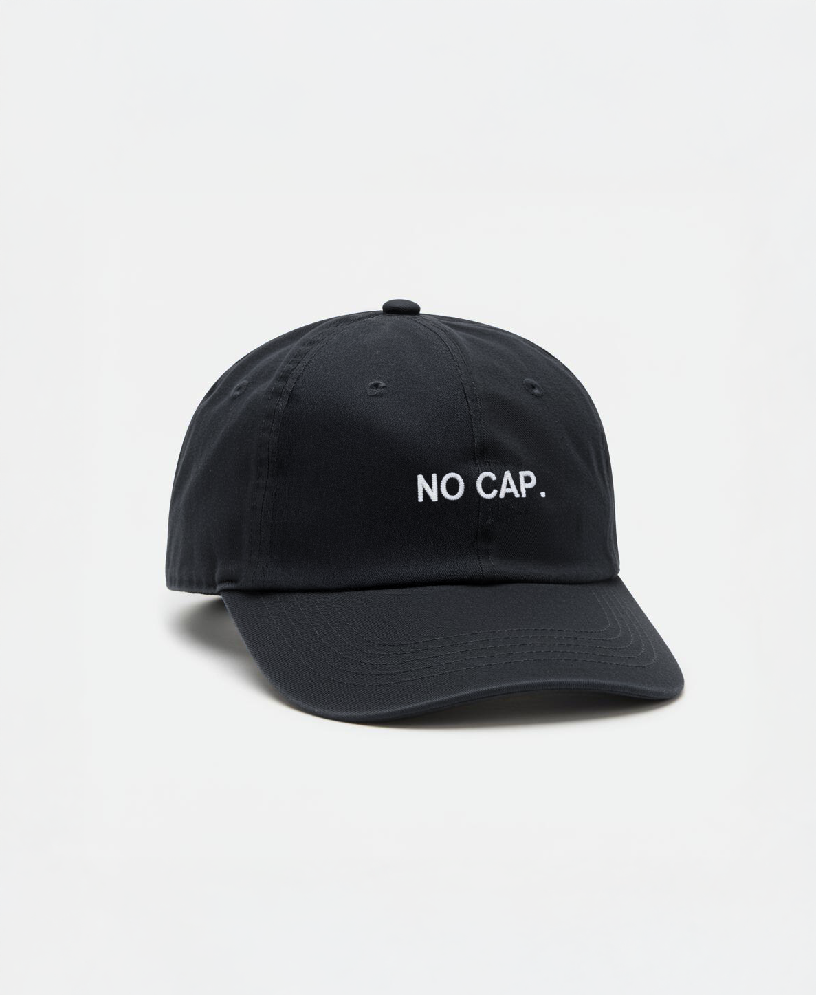 "NO CAP." Cap