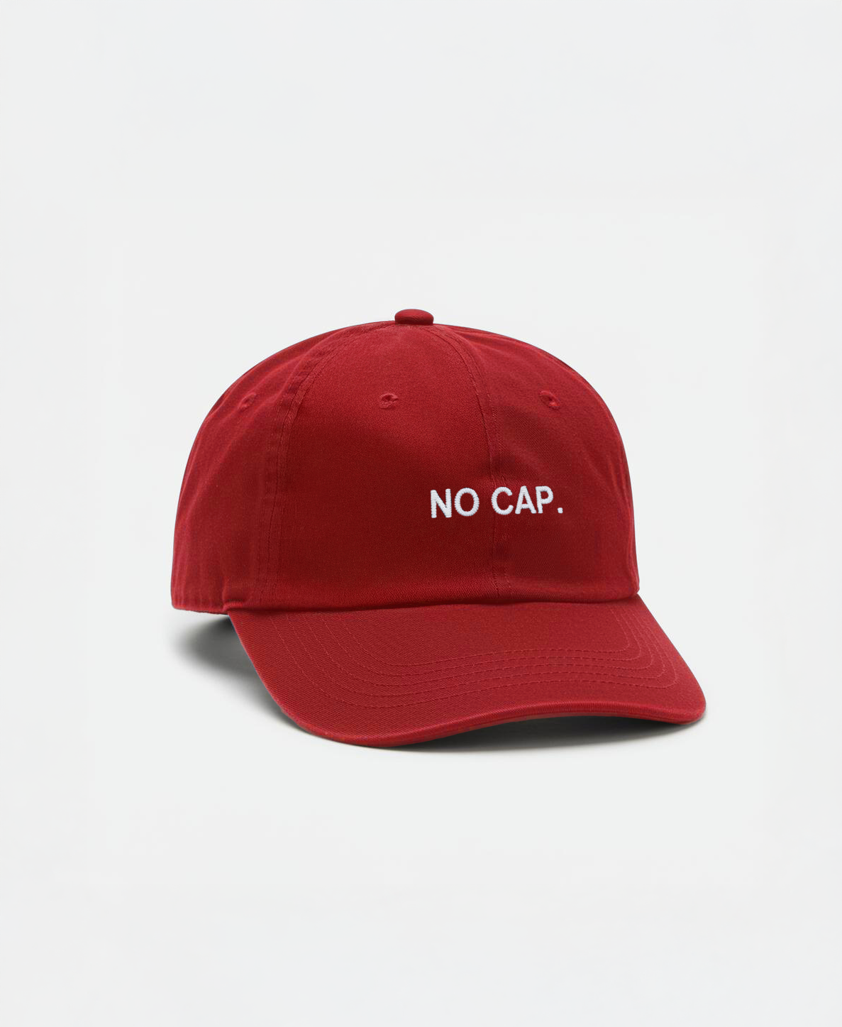"NO CAP." Cap